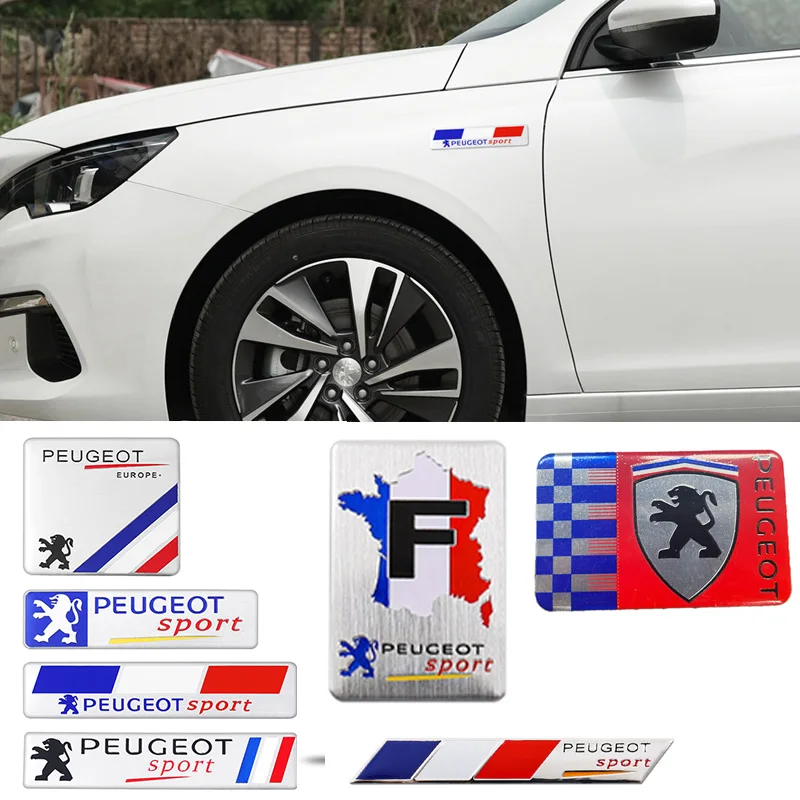 Car Emblem Sticker Accessories For Peugeot 206 307 308 207 3008 208 407 508 2008 5008 301 406 408 607 4008 Rifter RCZ Citroen DS