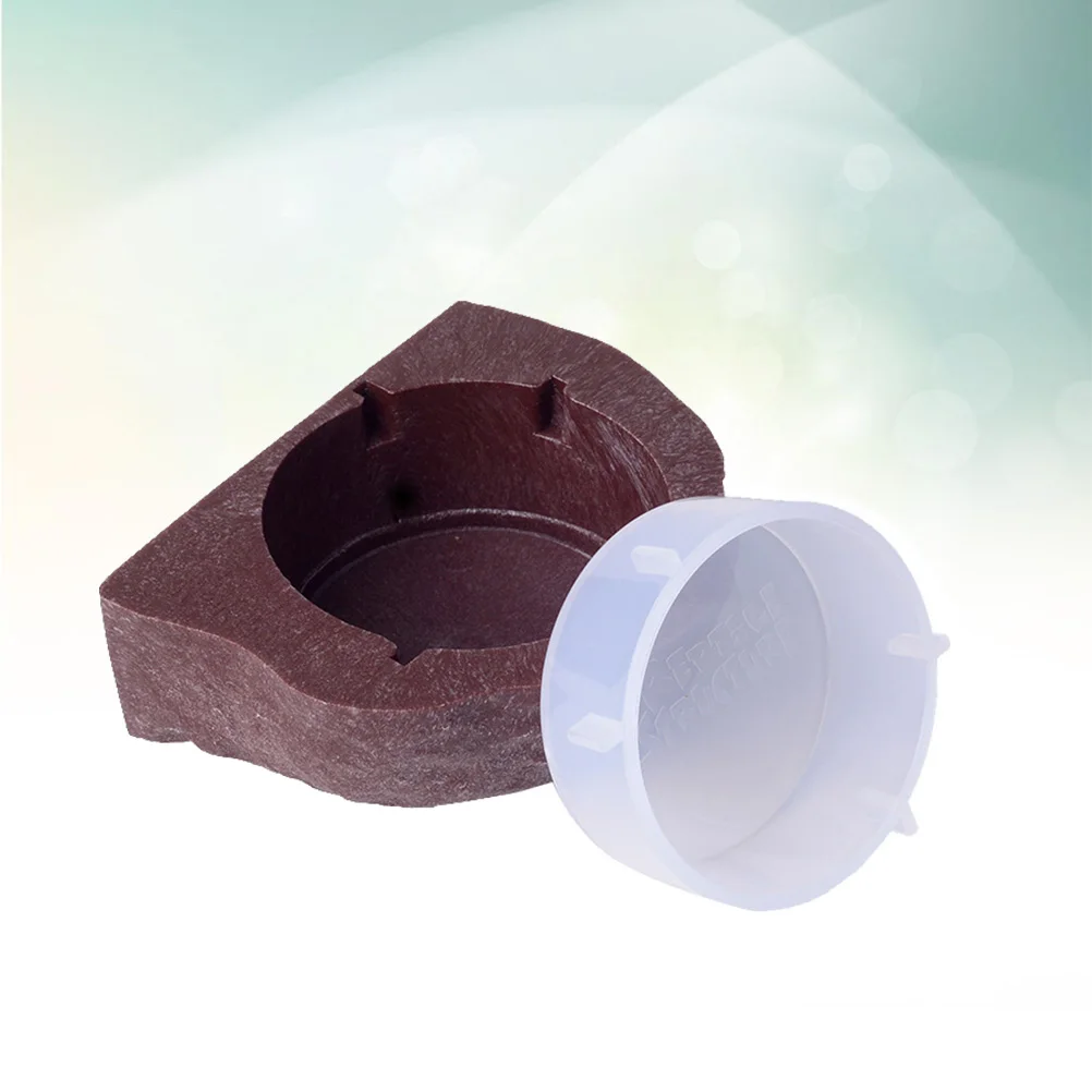 

Magnetic Suspension Feeding Pot Pet Bowl Brown Elevated Reptile Food Water Bowl Durable Easy Clean Lightweight ABS