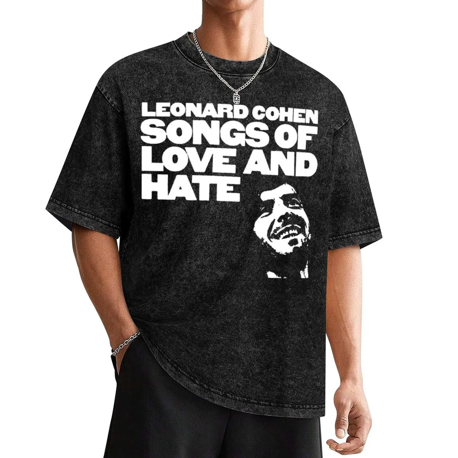 Leonard Cohen – Songs of Love and Hate T-Shirt anime t shirts custom t shirt mens graphic t-shirts big and tall