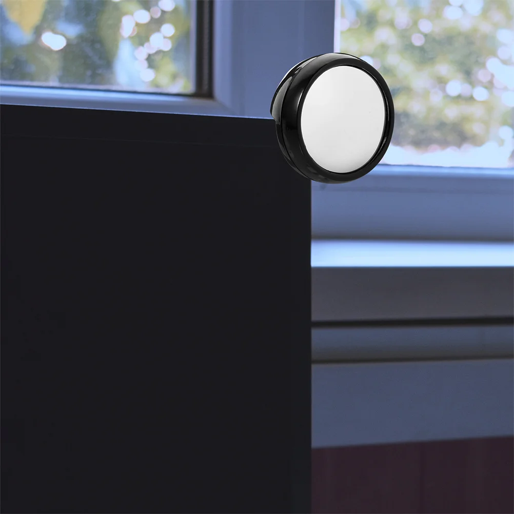 2 Pcs Cubicle Mirror Black Computer Rearview Mirror Magnifying Office Desk Cubicle Mirror Decor Home Accessories