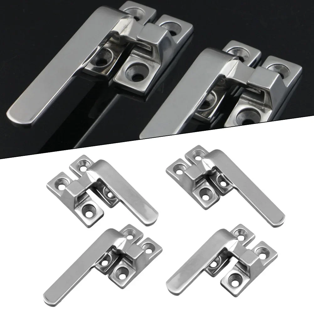 Stainless Steel Handle Lock Latch Casement Shutter Lock Buckle Handle Cabinet Anti-Theft Lock Door Latch Lock Hardware