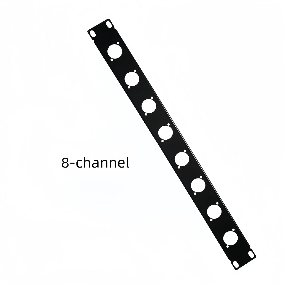 1U Cabinet Audio Patch Panel (Xlr Socket Panel) with 8-12-16 Optional Slots, D-Shaped Socket Cabinet Mounting Panel, Multi-Channel Xlr Mounting Panel