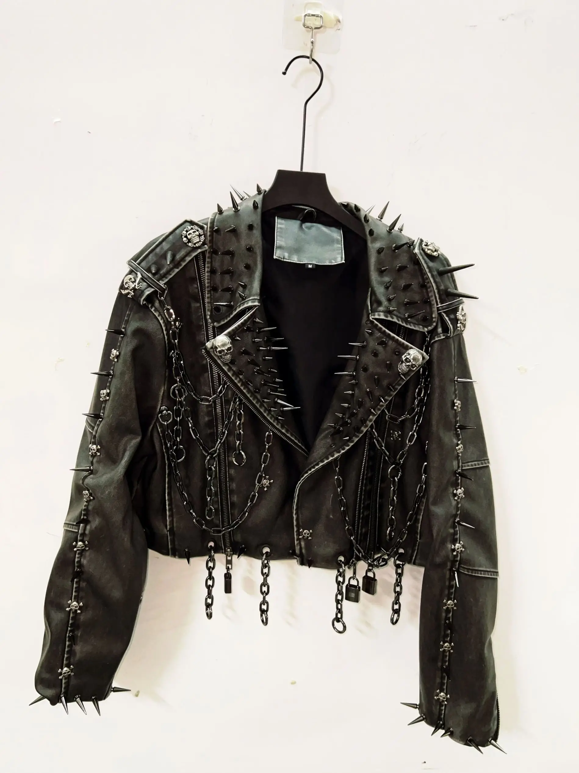 ジャケット・アウター archive grunge leather jacket y2k black archive grunge leather jacket y2k black 【公式通販】
