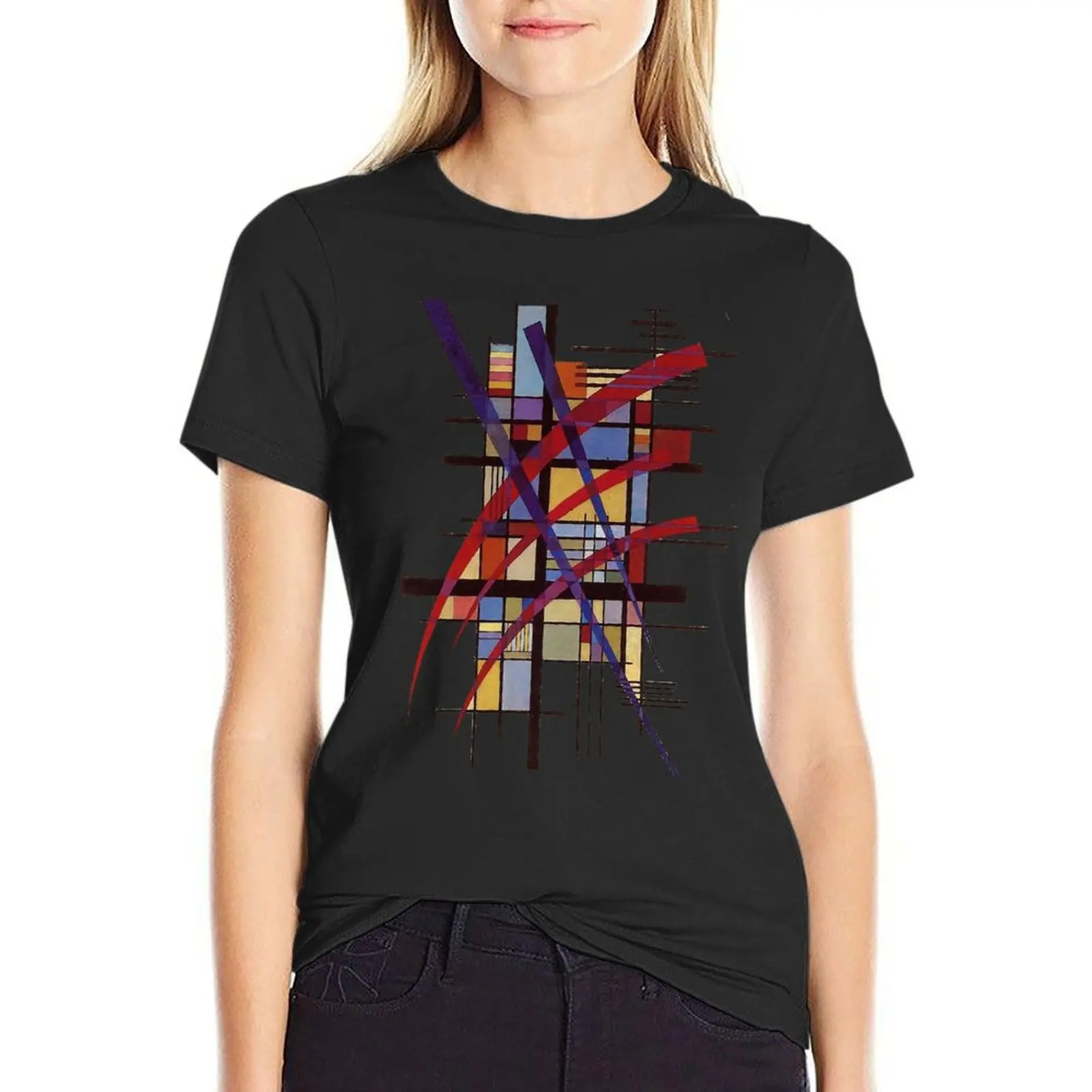 

HD “Sign with Accompaniment” (1927) by Wassily Kandinsky T-Shirt graphics sweat t shirt for Women