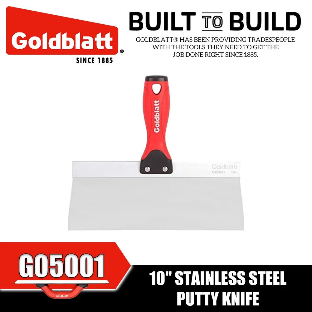 GOLDBLATT G05000 G05001 G05002 Stainless Steel Putty Knife 8/10/12