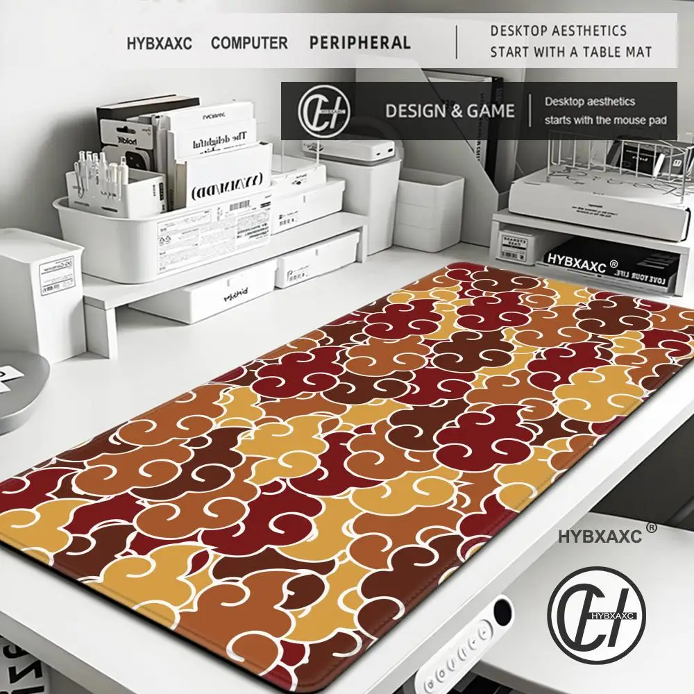 Японский цветной настольный коврик с розовыми облаками, игровой коврик для мыши, черный ковер, большой коврик для ноутбука Kawaii, компьютерные офисы, коврик для мыши, игровой коврик, коврики для мыши