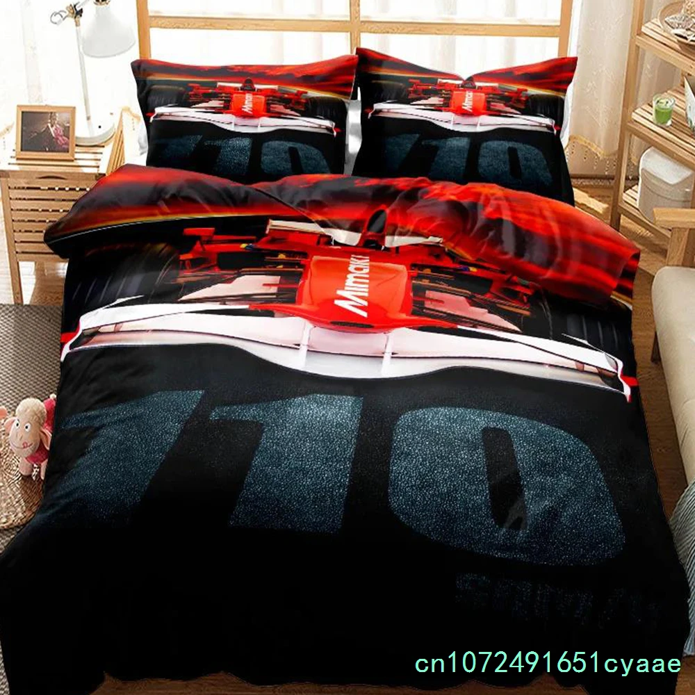 Relay Race Car Game Duvet Cover Set UK Single Double Queen US Twin Full King Size Bed Linen Set Duvet Cover Bed Set Quilt Cover