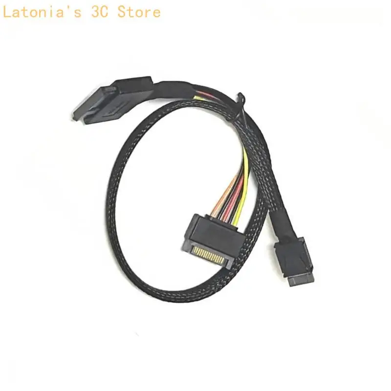

X3UB Oculink SFF8611 Мужчина -SFF8639 Женский кабель данных 50 см для PCIE NVME U3 SSDS