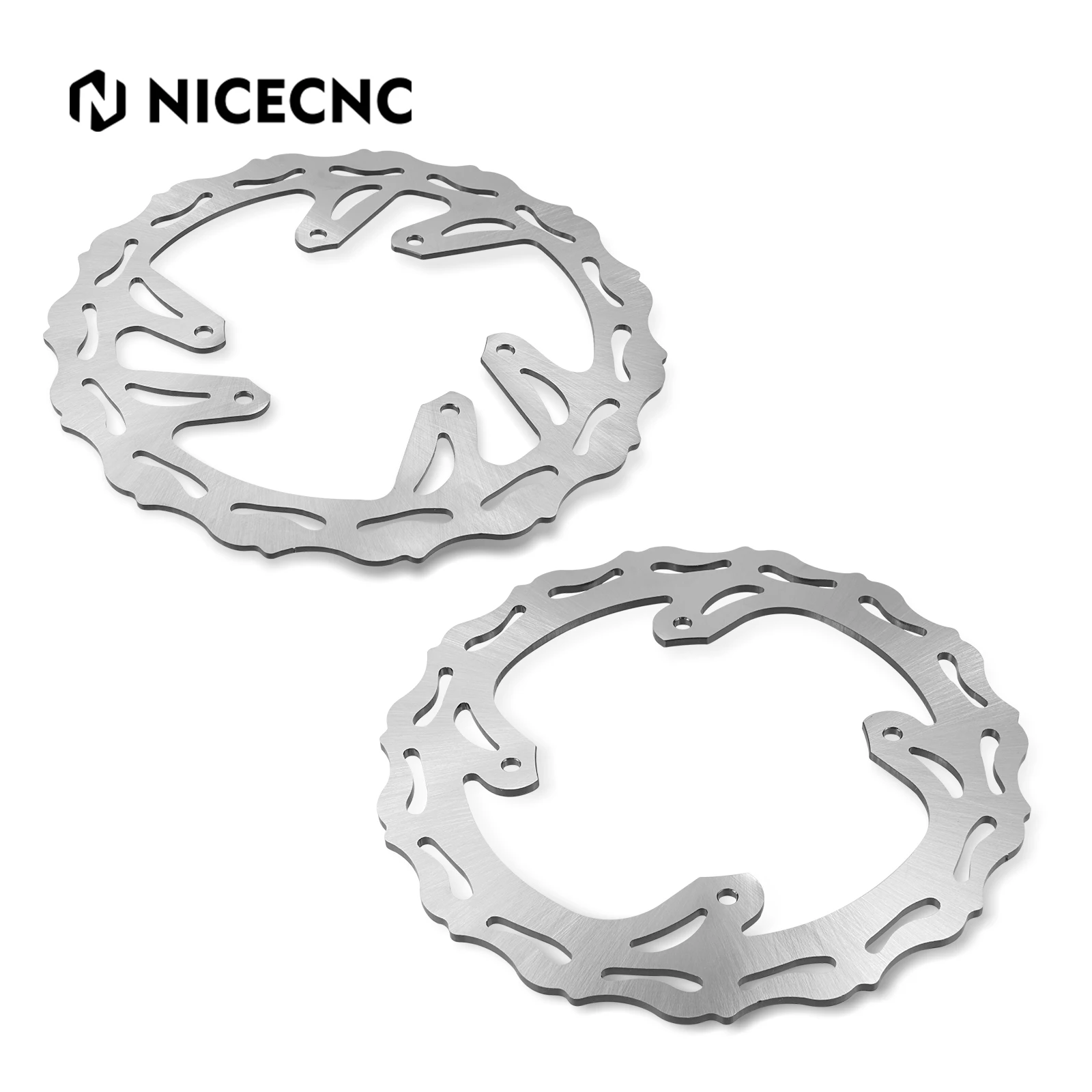 

NICECNC Front Rear Brake Disc Rotors For CR 125E 125R 250E 250R 2002-2008 CRF 250R 250X 450R 450X 2004-2014 Steel Accessories