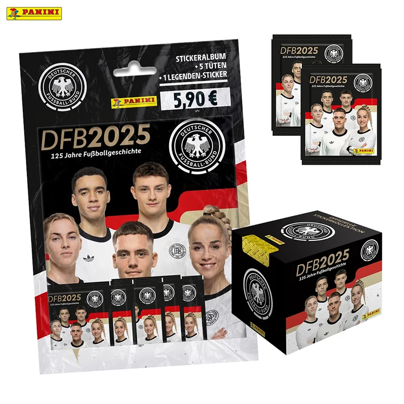 

Panini DFB 2025 125 Years of Football History Collectible Stickers Display Bags Album Box of 50 Bags