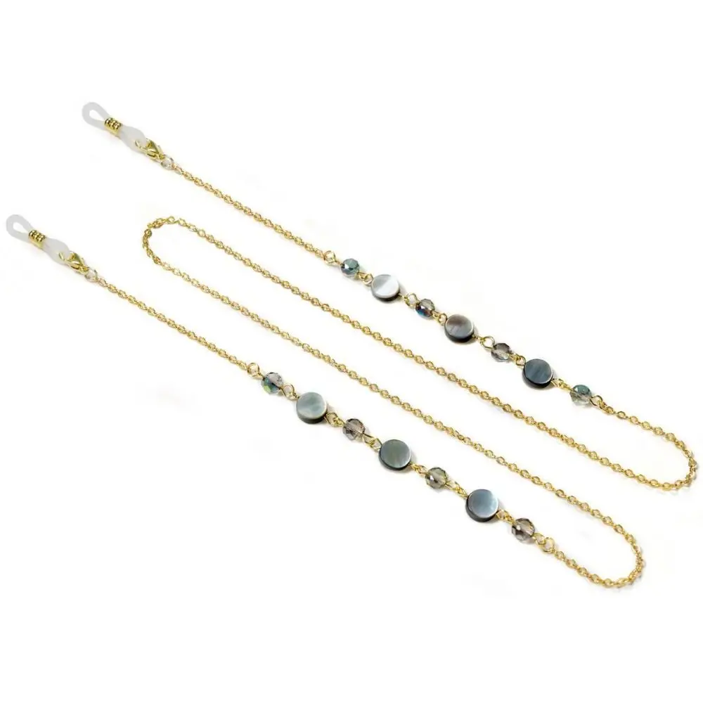 Crystal Eyeglass Chain Strap Fashion Stainless Steel Sunglasses Necklace Lanyard Chains Fashionable Retro Mask Chain Around Neck view 4