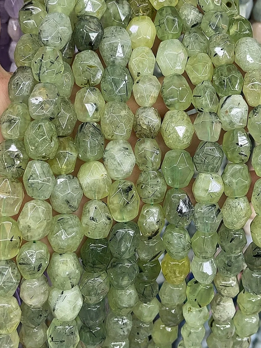 

Natural Green Prehnite Raw Irregular Nugget Free Form Loose Beads For Jewelry Making Necklace Bracelet Earrings Pendant