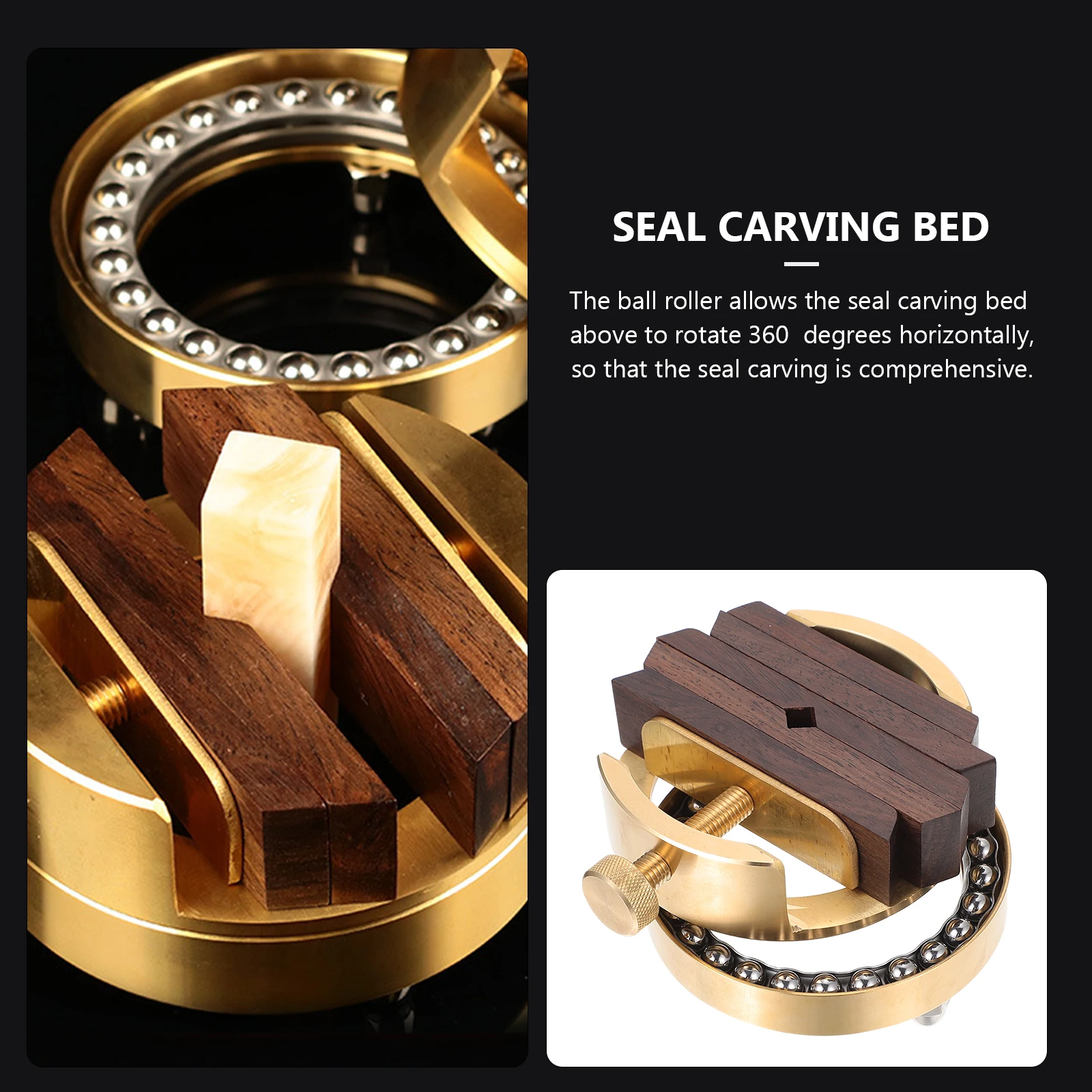 

Brass Seal Carving Bed Engraving Tools Fixing Stone Jewelry Metal Stamping Practical Engraved Sculpture
