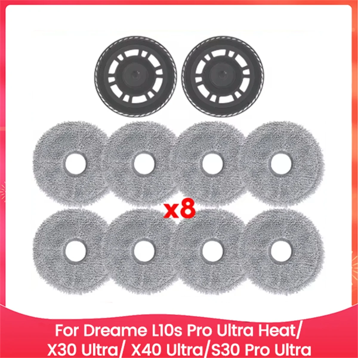 Держатель для швабры EQAZ и ткань для швабры для Dreame L10s Pro Ultra Heat X30 Ultra X40 Ultra S30 Pro Ultra, замена пылесоса