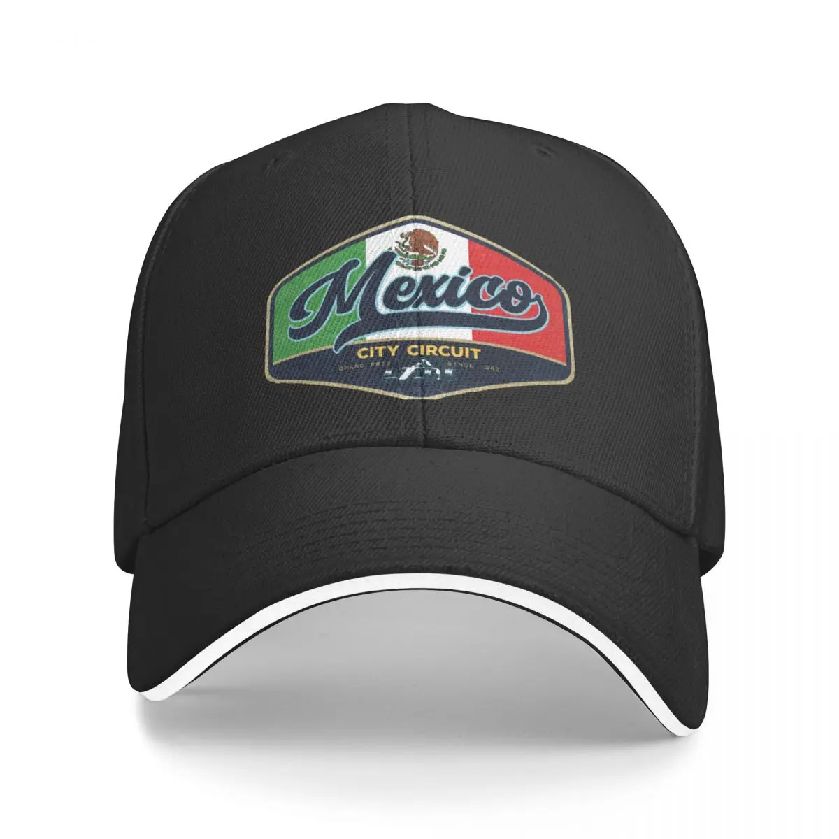 

Mexico Grand Prix Badge Baseball Cap Hip Hop Thermal Visor Golf Hat Man Women's Golf Clothing Men's