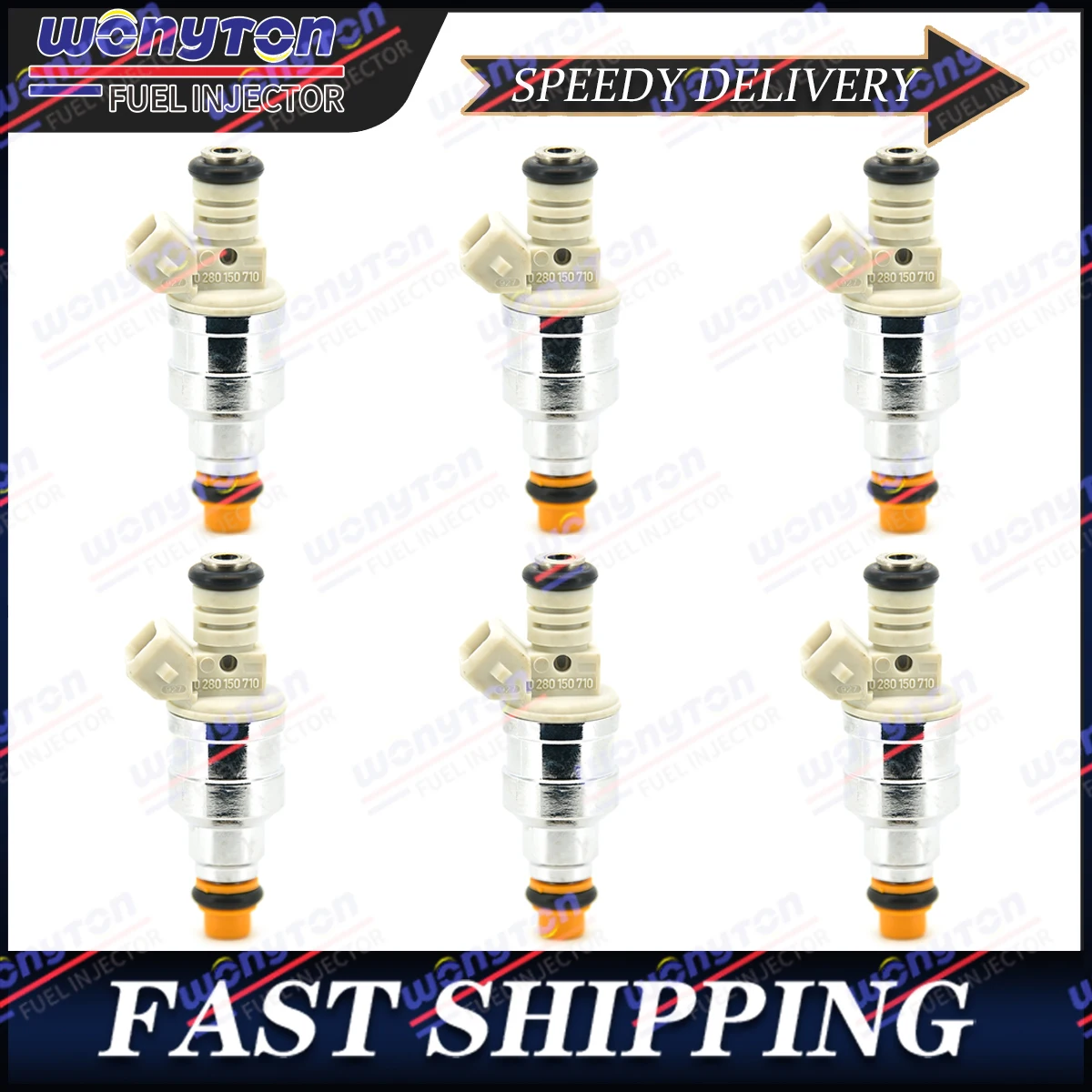 

6X Fuel Injectors for 86-01 Ford F-150 Ranger Mustang 3.0L 3.8L 4.9L 0280150710