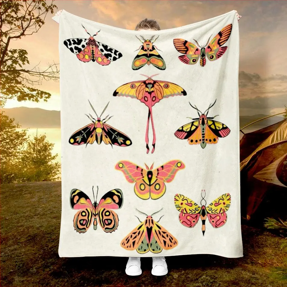 Nature Explorer Blanket Reversible Flannel Throw for Biology Lovers AllSeason Comfort Wildlife Pattern Gift
