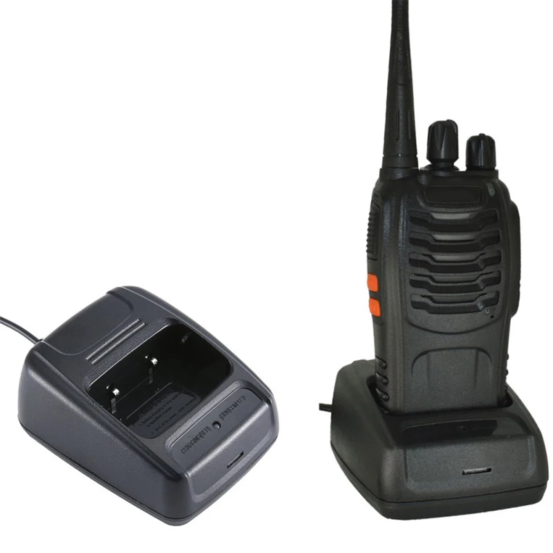 Cargador de Radio bidireccional para coche Baofeng BF-888s/666s, walkie-talkie portátil con batería, USB, UE/EE. UU.