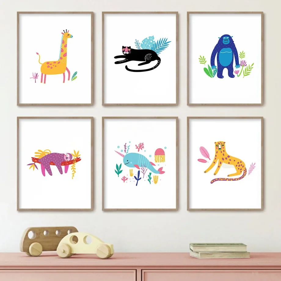 Cartoon Animals Gir…