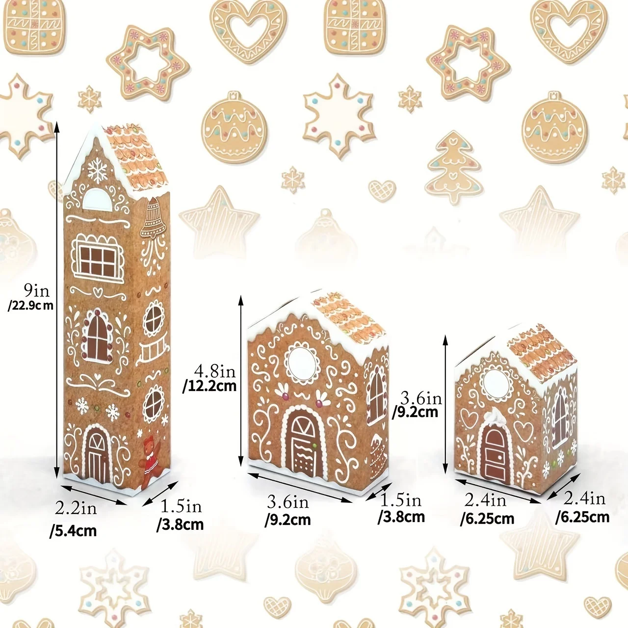 24 Day Advent Calendar, Gingerbread House Cardboard Box (With Digital Stickers), Christmas Countdown Calendar, Children's