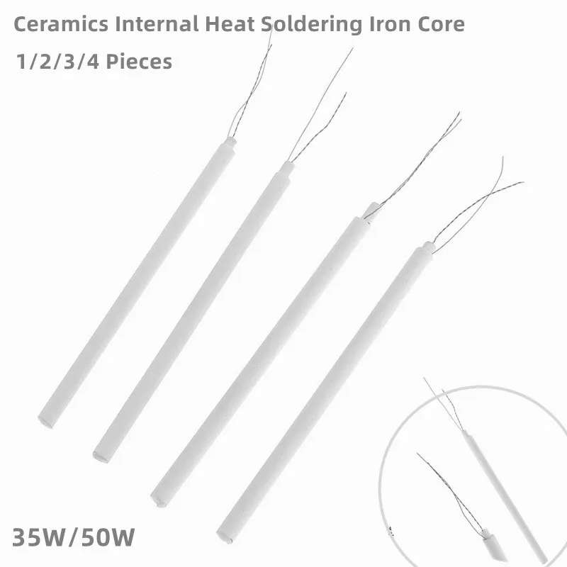 1/2/4PCS Internal Heat Soldering Iron Core 35/50W Ceramics Heating Core Heating Element Replacement Weld Equipment Welding Tool