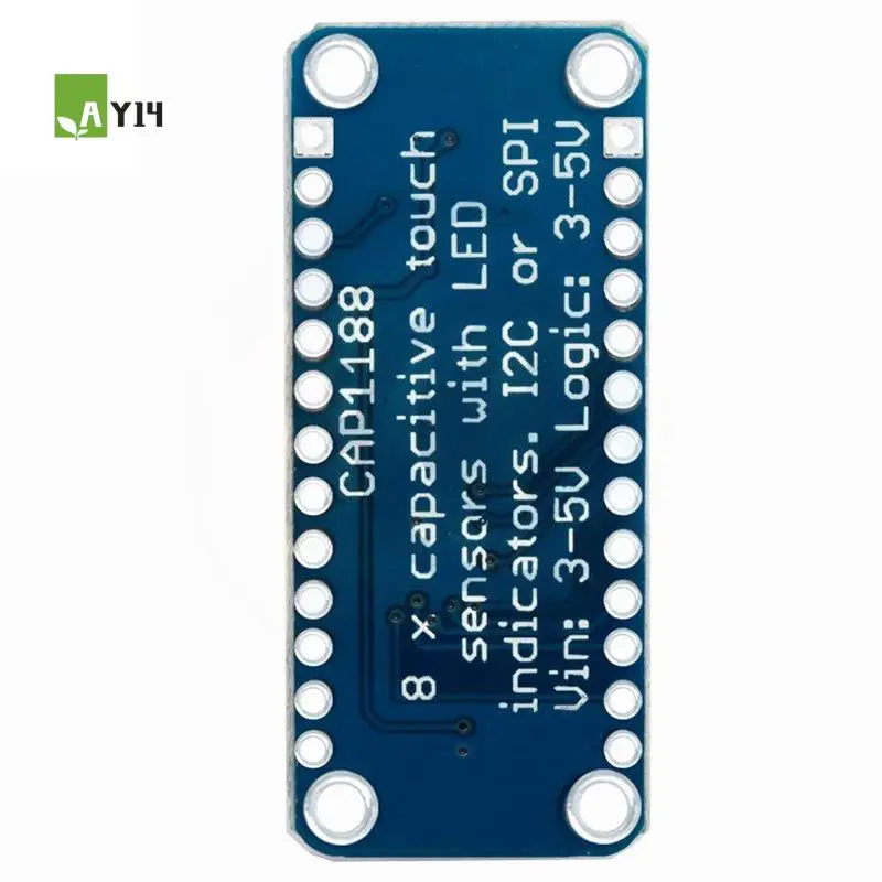 AY14 -CAP1188 8-Key Capacitive Touch Sensor Module 3V-5V SPI Interface Board With LED Indicator Breakout For DIY Electronic