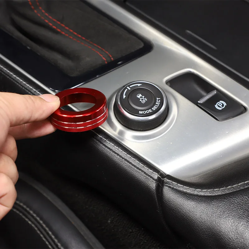 

For Chevrolet Corvette C7 2014-2019 Aluminum Alloy Car Driving Mode Selector Knob Decorative Cover Trim Ring Auto Accessories