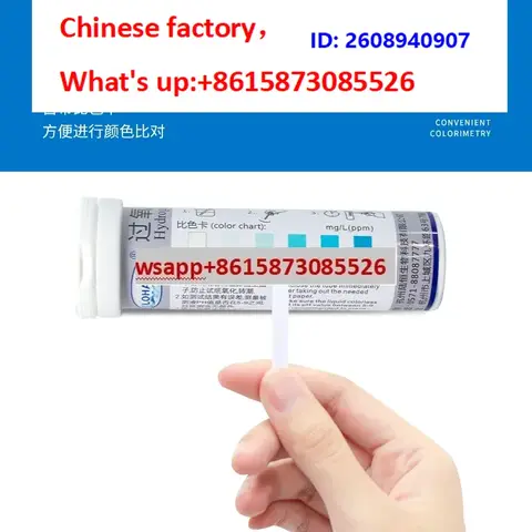 Biolo-gical hydrogen peroxide test strips for rapid determination of residual conce-ntration of hydrogen peroxide disinfection