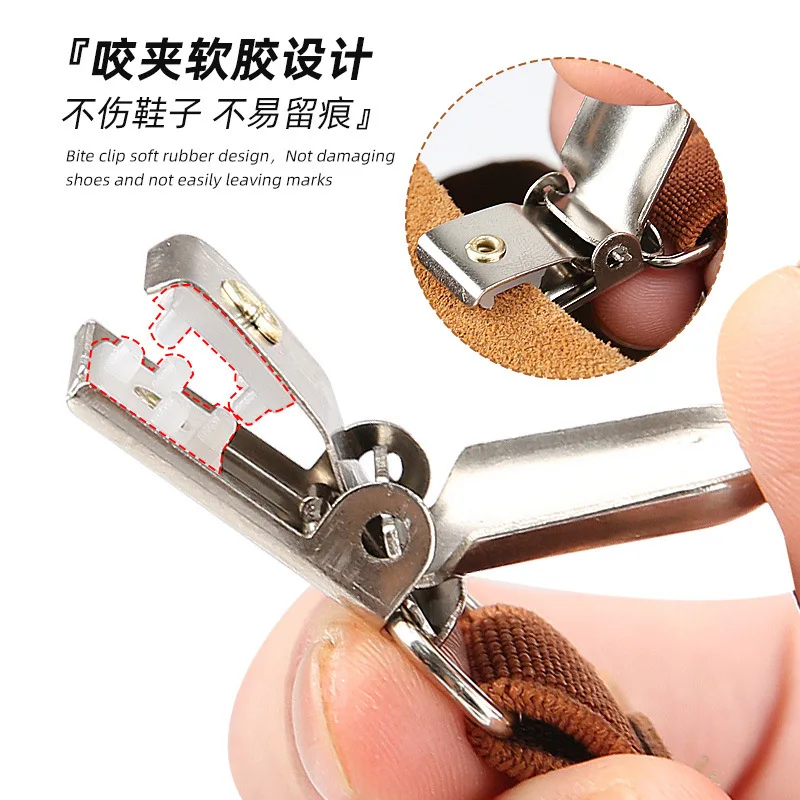 Half drag Haken shoes with anti drop heels, elastic shoelaces, anti-wear and anti drop elastic straps, shoe accessories