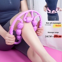 Massage Roller Anti-cellulite Massager Body Leg Slimming Roller Yoga Training Device U-shaped Pilates Muscle Relaxation Roller