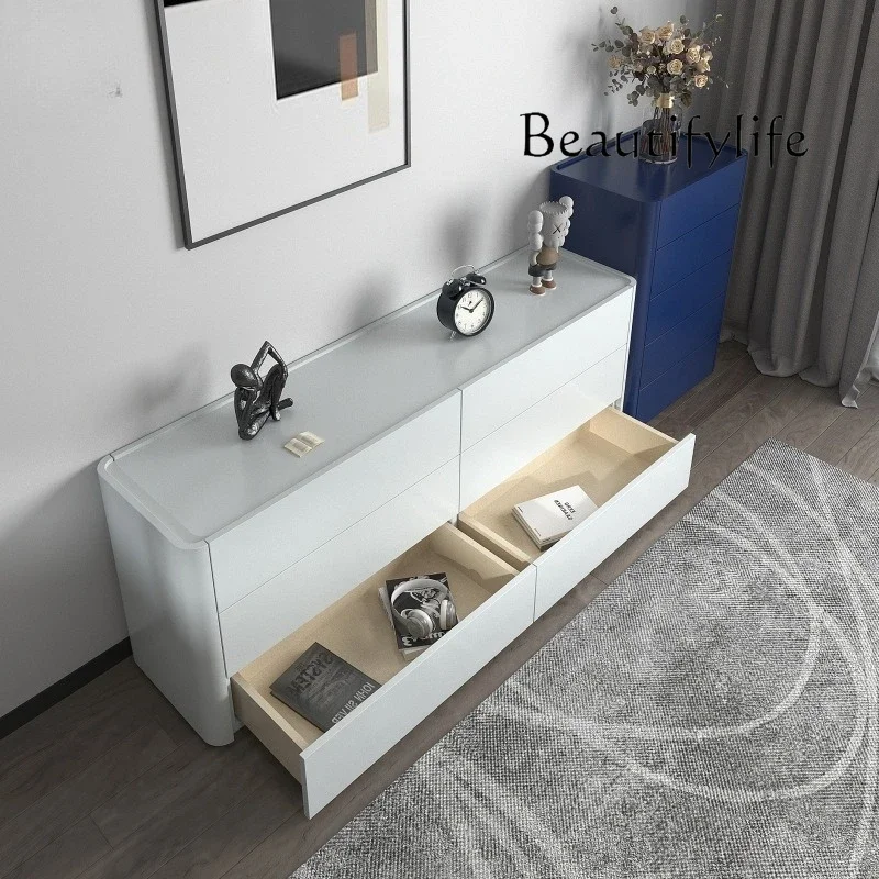 

ld25 Minimalist chest of drawers Premium gray bedroom storage TV Next to the chest integrated dresser Bedside high cabinet