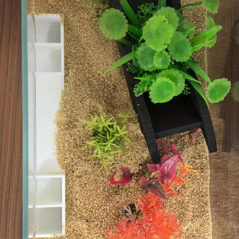 كهف حوض أسماك الزينة تحت الأرض ، نفق مزدوج ، تربية الحيوانات الأليفة المائية ، تزيين الألعاب والراحة