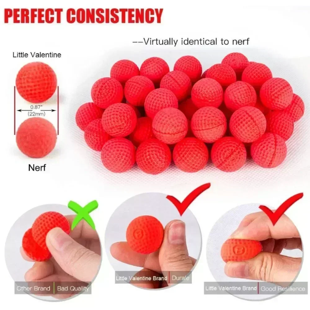 25/200RoundsforToysGunRivalRefillRivalDartsToyGunBullets for Rival Toys Gun Toy Gun Ball Dart for Toys Gun Rival Apollo Zeus Gun