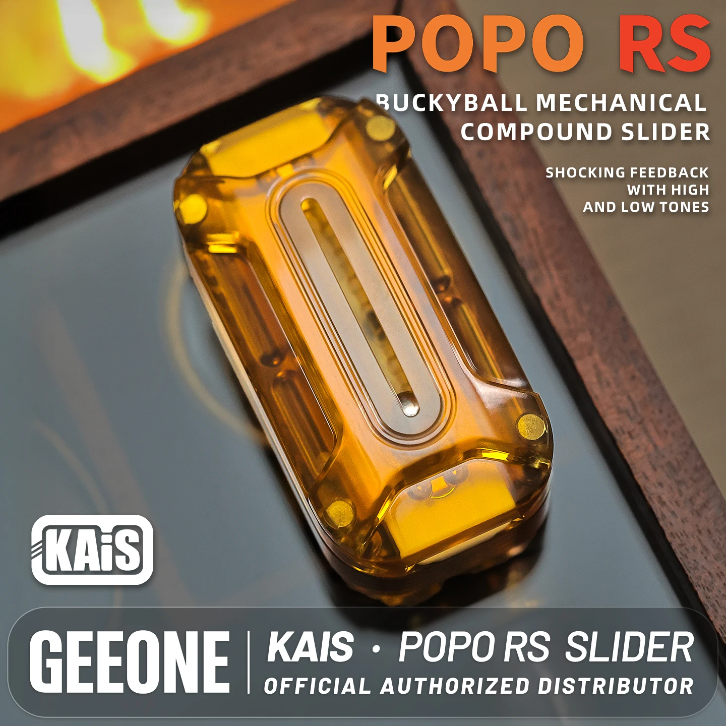 KAIS POPO RS PEI Black 6mm Magnetic Ball Push Slider Slider Fidget Antistress Toy