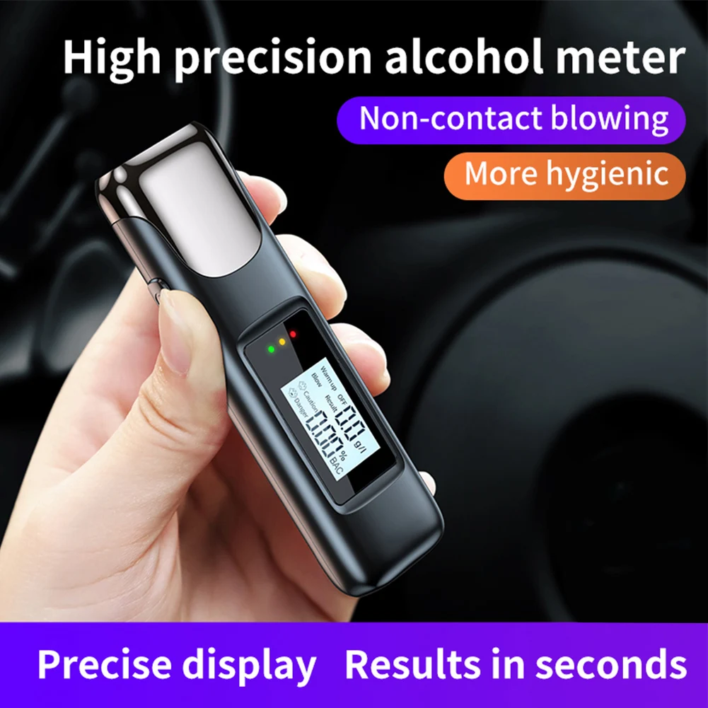 

Alcohol tester, high-precision testing for drunk driving, Amazon hot selling blowing type alcohol detector