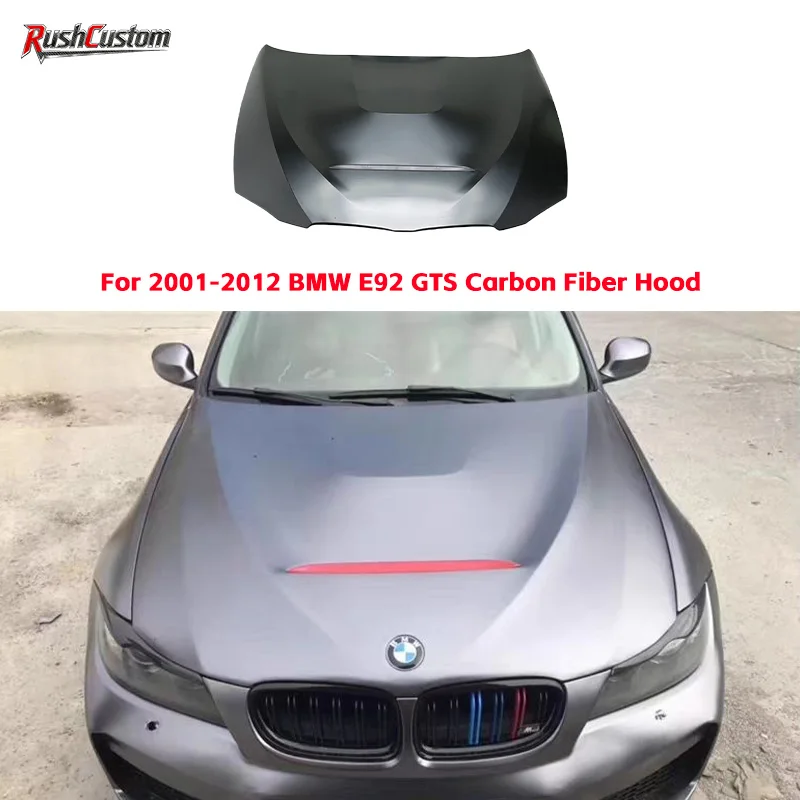 

Fit for 2001-2012 BMW E92 GTS Lightweight High Strength Carbon Fiber Hood Engine Cover Exterior Modification Parts