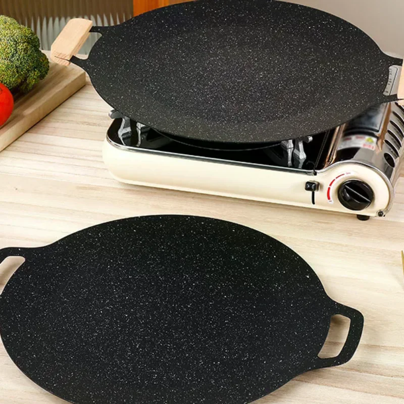 2pcs Solid Wood Pan Insulated Handles Anti Scald Portable BBQ Plate Handle For Cookware Sauce Pan Sauteing Grilling Pan