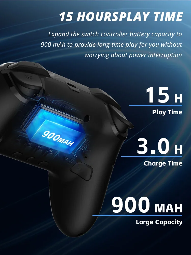 Controlador DATA FROG Wireless Switch Pro para Switch/Switch, Joystick programable OLED para PC, Gamepad para controlador Switch Lite