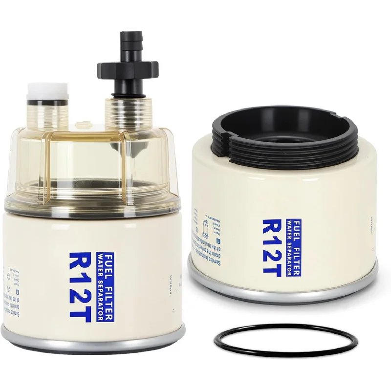 Filtro de Combustível R12T com Separador de Água, Tigela e Elemento R12T - Substitui #   Peças Automotivas S3240 R12T 120AT 18-7987 NPT ZG1/4-19