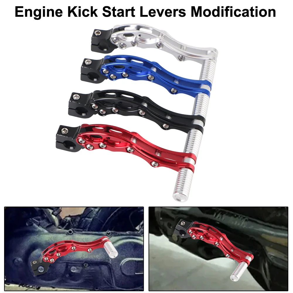 Moto Accessories For Honda 139QMB Moto Start Rod Aluminum Alloy 1pc CNC Motorcycle Starter Lever Engine Kick Start Levers