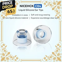 Auriculares NiceHCK C04 de silicona líquida con aislamiento de ruido, suaves, ampliados, capas claras, para NX8 Himalaya Performer8 Que