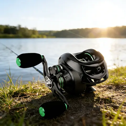 Fishing Baitcasting Reel All Metal Spool 18+1BB 10kg/22LB Max Drag Speed Ratio 7.2:1 Magnetic Metal Casting Pesca Fishing Reels