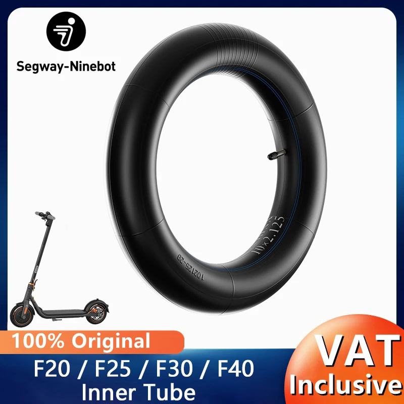 Original Segway Ninebot F Series 10 Inch Inner Tube Kickscooter F20/F25/F30/F40 Inflatable Tires 10x2.125 Inner Tire Replacement