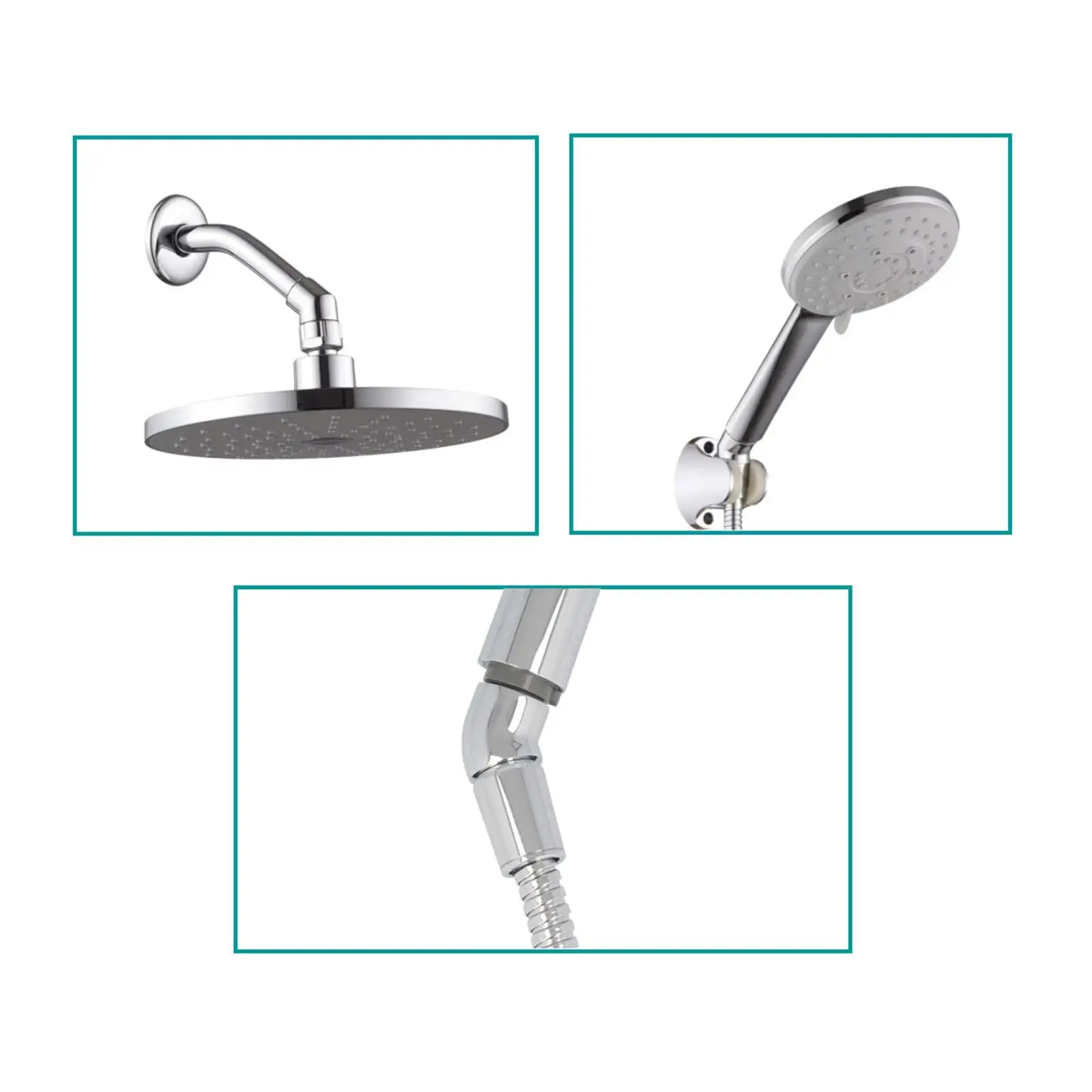 Universal G1/2 Shower Elbow Adapter Durable Connector Coupling Copper Extension Fixture for Portable Shower Head