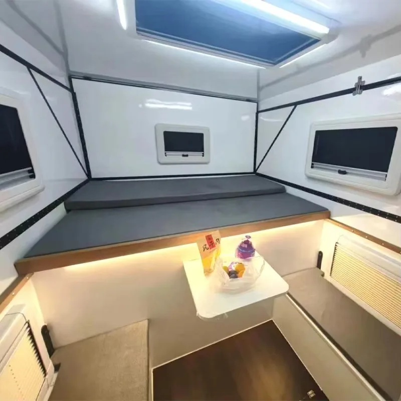 Compact Pop Up Truck Camper Cabin for Pickup Trucks, Fully Equipped Custom Camping Pod with Bed Solar Option view 6