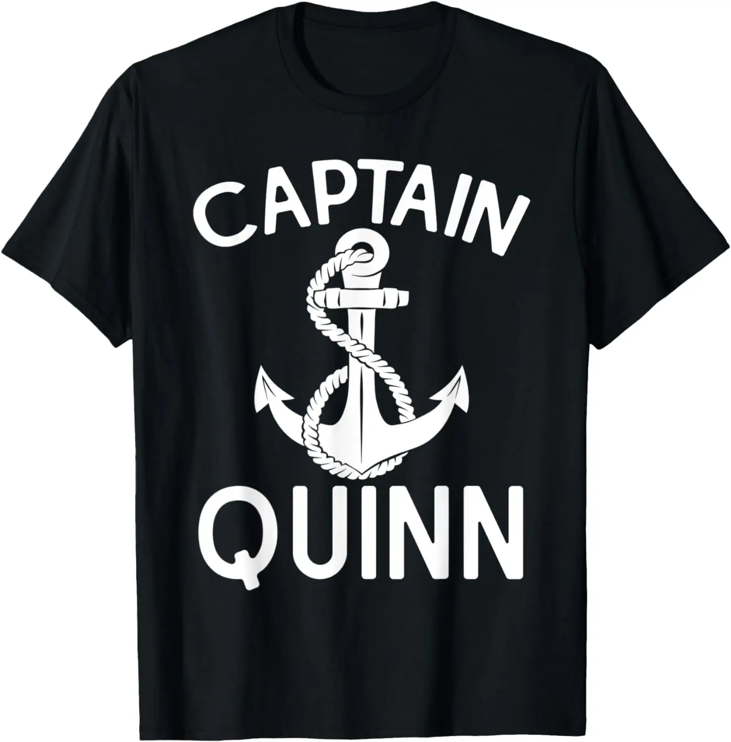 

Captain Quinn Ship Anchor Boat Yacht Boating T-Shirt
