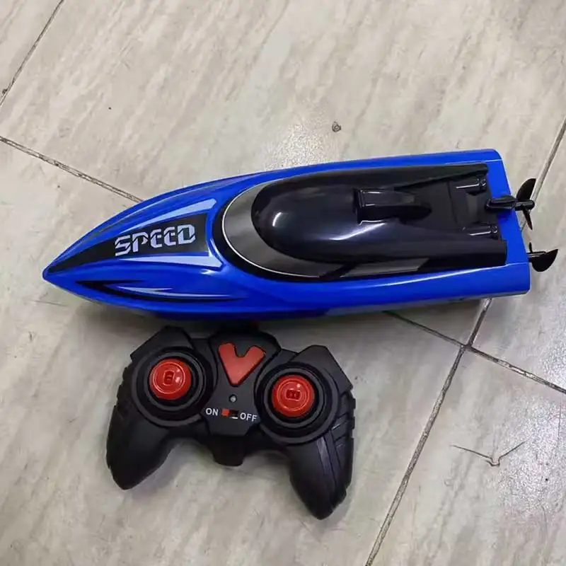 Barco com controle remoto de tamanho grande, carregamento de lancha com controle remoto, simulação de alta velocidade, brinquedo de água, modelo de barco, presente de aniversário
