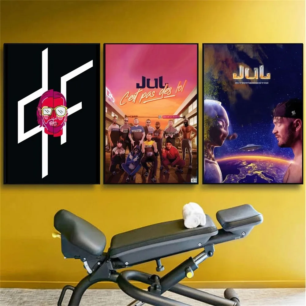 Luglio C'est Quand Qu'il S'eteint Rapper Poster No Framed Kraft Club Bar Paper Vintage Wall Art Painting Bedroom Study Stickers-image
