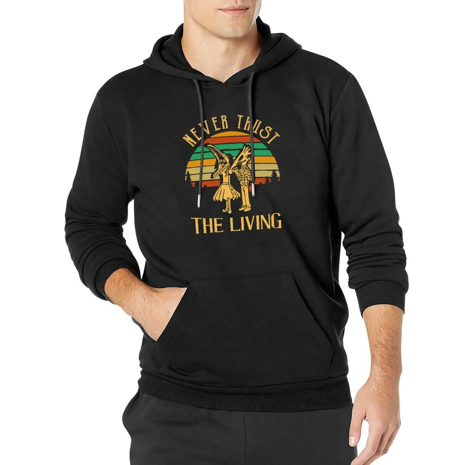 

Never Trust The Living Pullover Hoodie anime clothes japanese style hoodies and sweatshirts new