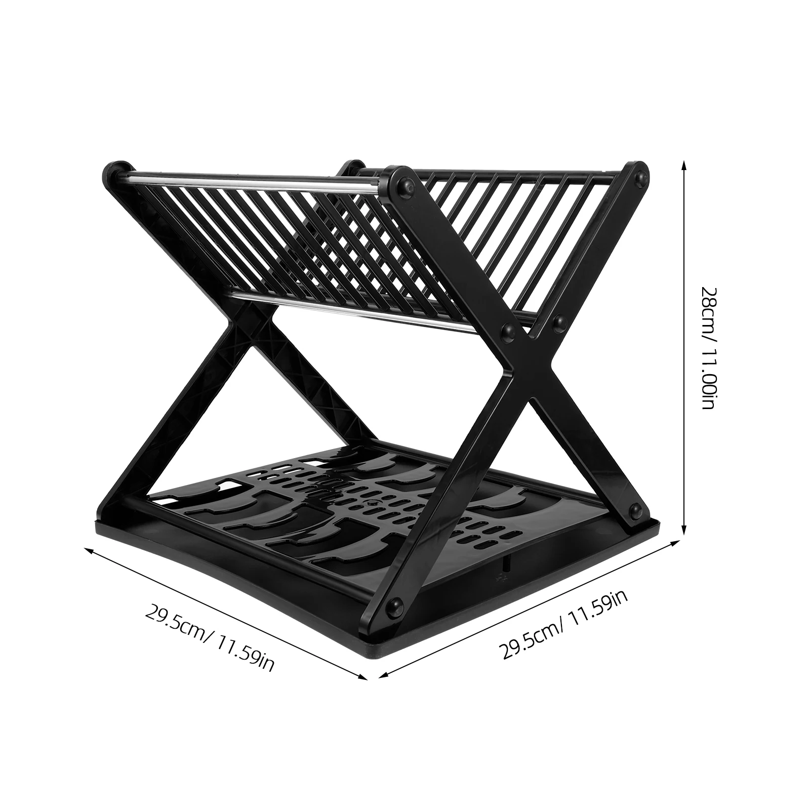 

Folding Kitchen Dish Drying Black Small Size Drainer Dish Drainer Rack Rack Tableware Strainer Storage Solution